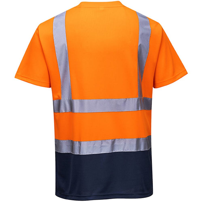 Portwest S378 Orange/Navy Hi Vis Two Tone T-shirt
