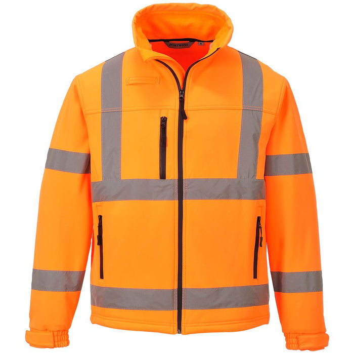 Portwest S424 Orange Hi Vis Softshell Jacket (3L)
