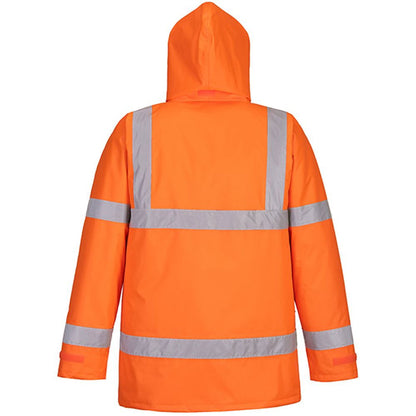 Portwest S460 Orange Padded Waterproof Hi Vis Jacket