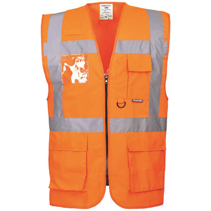 Portwest S476 Berlin Orange Executive Hi Vis Vest