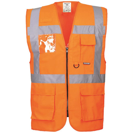 Portwest S476 Berlin Orange Executive Hi Vis Vest