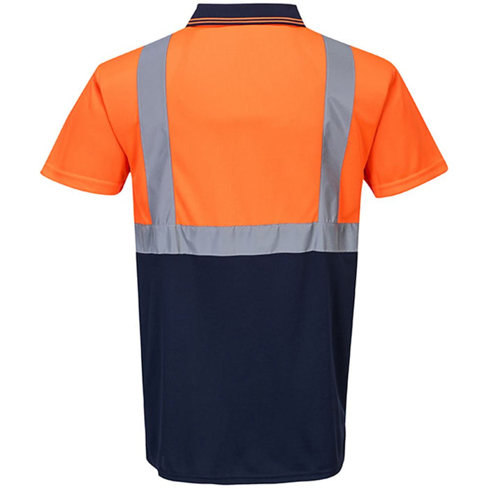 Portwest S479 Orange/Navy Two Tone Hi Vis Polo Shirt