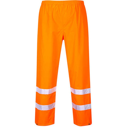 Portwest S480 Orange Hi Vis Waterproof Trousers