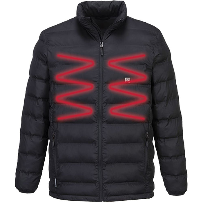 Portwest S547 Padded Ultrasonic Heated Tunnel Jacket