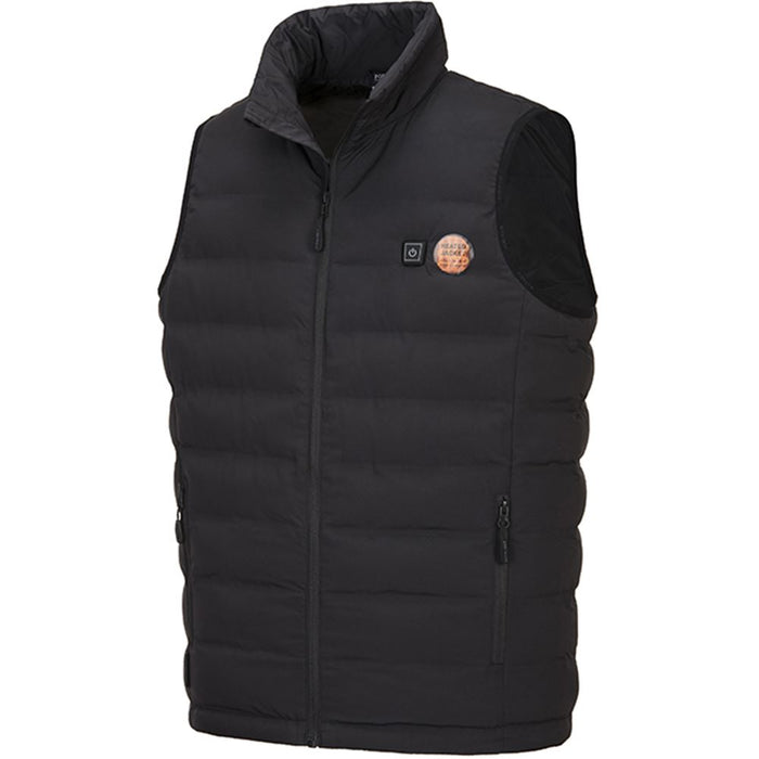 Portwest S549 Black Padded Ultrasonic Heated Tunnel Gilet