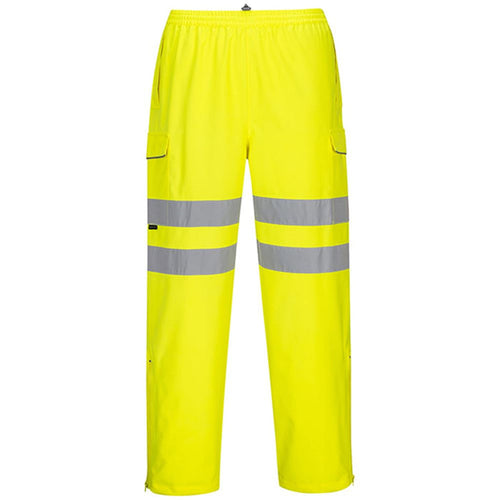 Portwest S597 Yellow PWR Hi Vis Extreme Breathable Waterproof Trousers