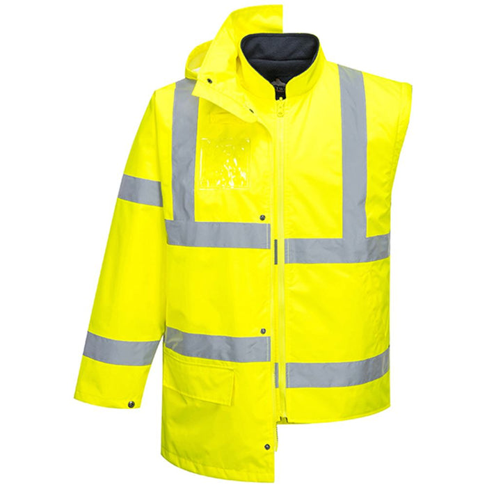 Portwest S765 Yellow Hi Vis 5-in-1 Waterproof Jacket
