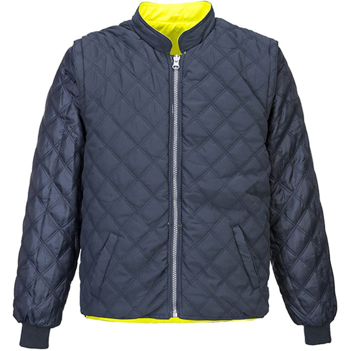 Portwest S769 Yellow/Navy Hi Vis Breathable 2 Tone Reversible Jacket