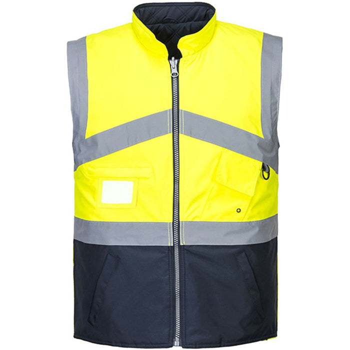 Portwest S769 Yellow/Navy Hi Vis Breathable 2 Tone Reversible Jacket