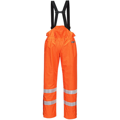 Portwest S780 Orange Bizflame Rain Unlined Waterproof Flame Resistant Anti Static Hi Vis Trousers