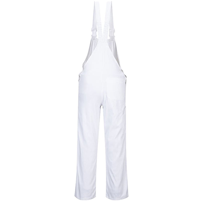 Portwest S810 White Bolton Painters Cotton Bib & Brace Overalls 305g