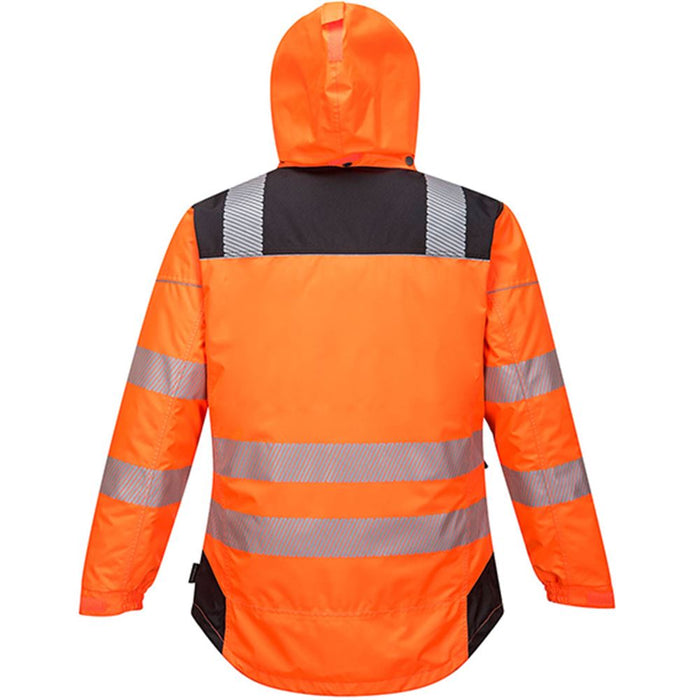 Portwest T400 PW3 Orange Padded Waterproof Hi Vis Winter Jacket