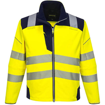 Portwest T402 Yellow PW3 Hi Vis Softshell Jacket (3L)