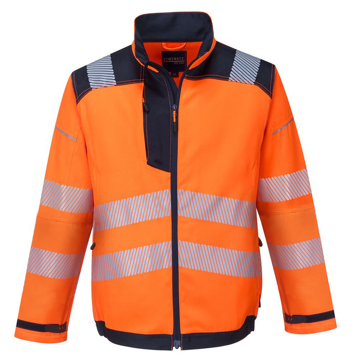 Portwest T500 Orange PW3 Hi Vis Work Jacket