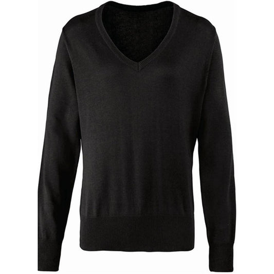 Premier PR696 Ladies Knitted V Neck Sweater