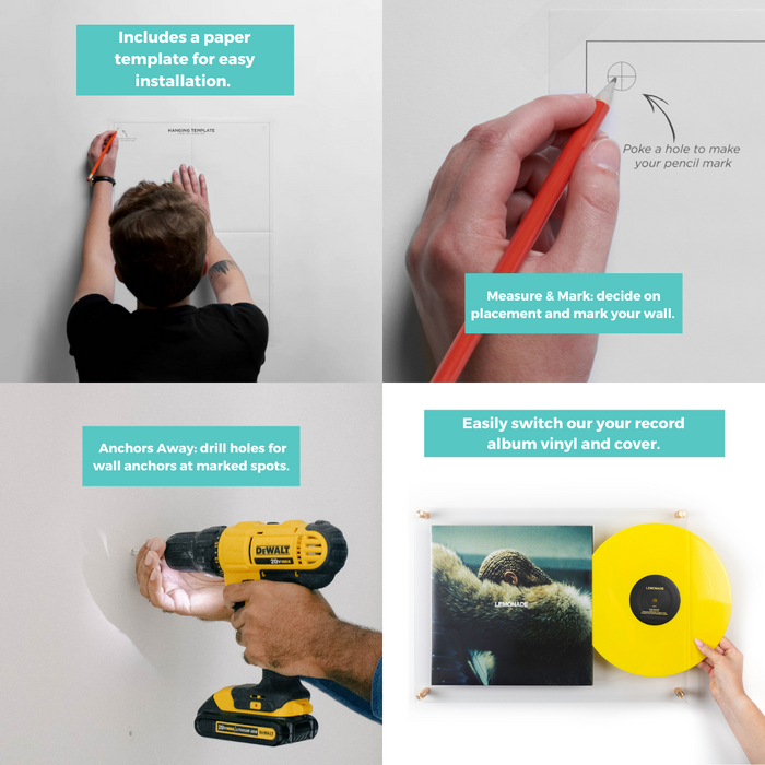 RECORD + VINYL REVEAL FRAME