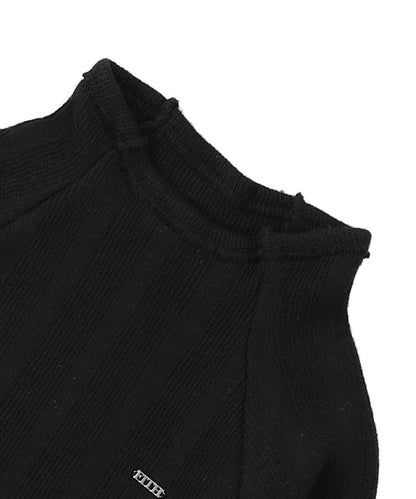 Rib Knit Long Sleeve Tee