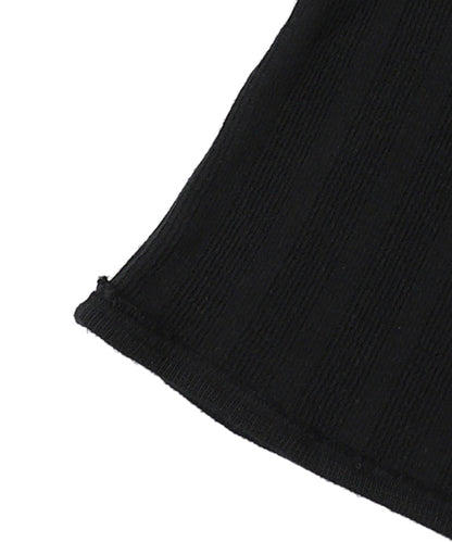 Rib Knit Long Sleeve Tee