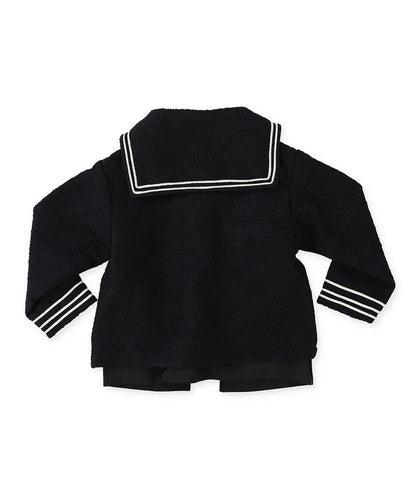 Sailor Collar Tweed Jacket