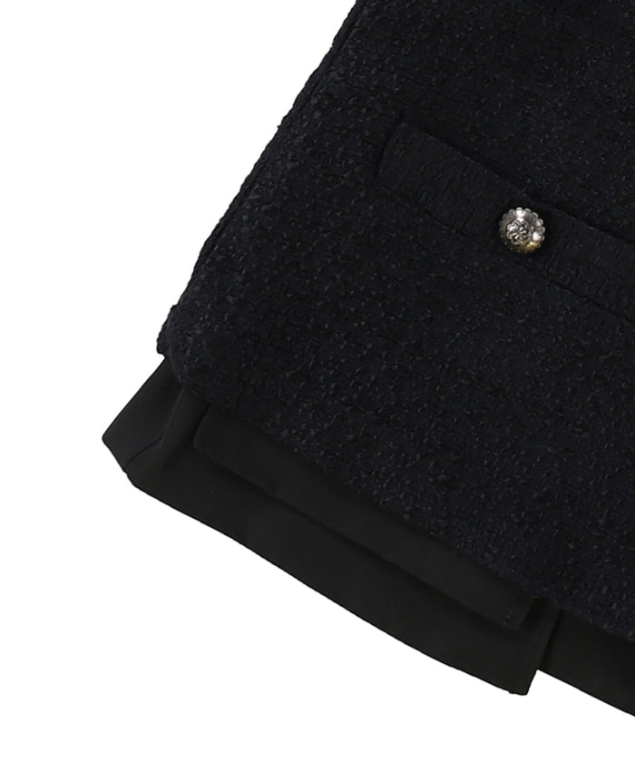 Sailor Collar Tweed Jacket