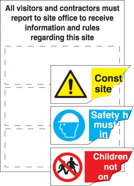 site boards all visitors & contractors
