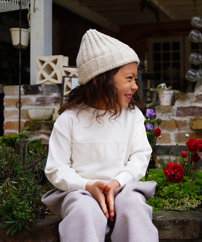 Smooth Fleece Logo Applique Sweat Pullover