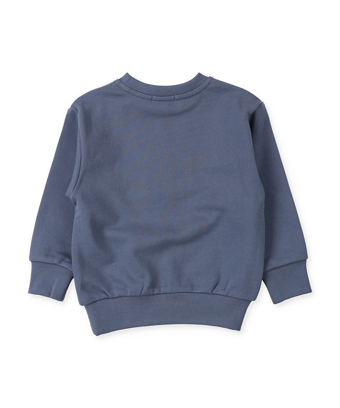 Smooth Fleece Logo Applique Sweat Pullover