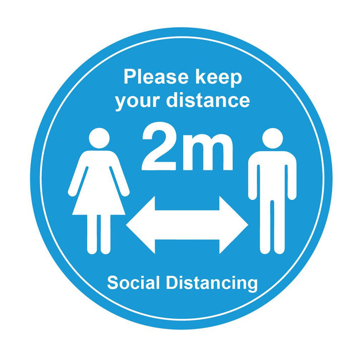 Social Distance Keep Your Distance Floor Marker