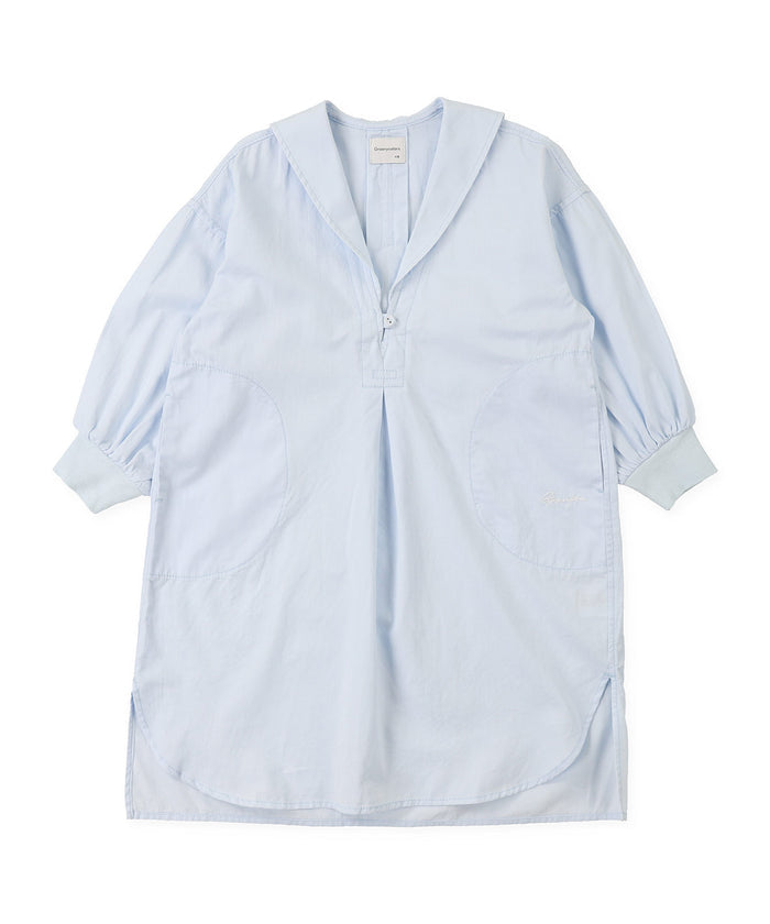 Soft Twill Sailor Shirt Dress