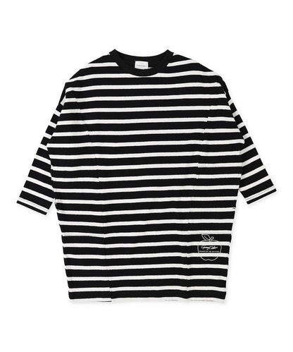 Striped Tent Silhouette Long Sleeve Dress