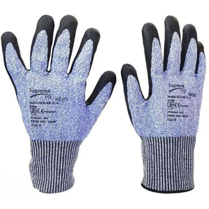 Supreme Cut F Cut Resistant Grip Glove with Foamed Nitrile Coating - 13g