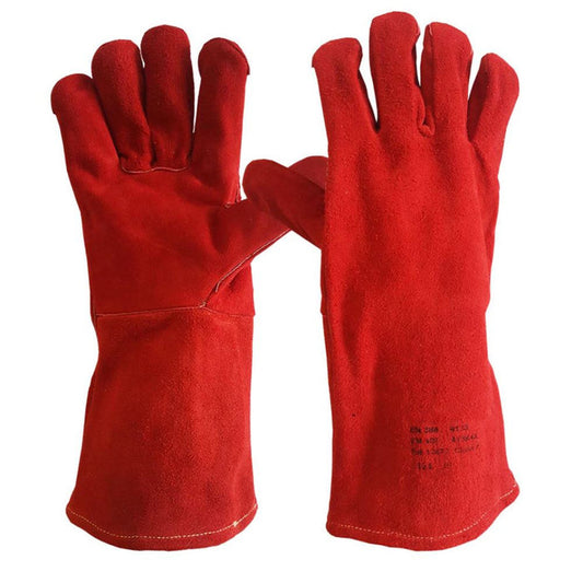 Supreme Red Leather Welders Gauntlet - 7g