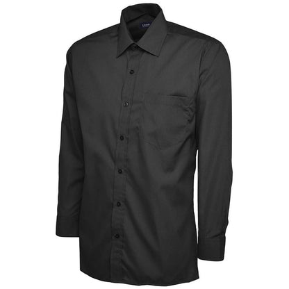 Uneek UC709 Mens Long Sleeve Poplin Shirt 120g