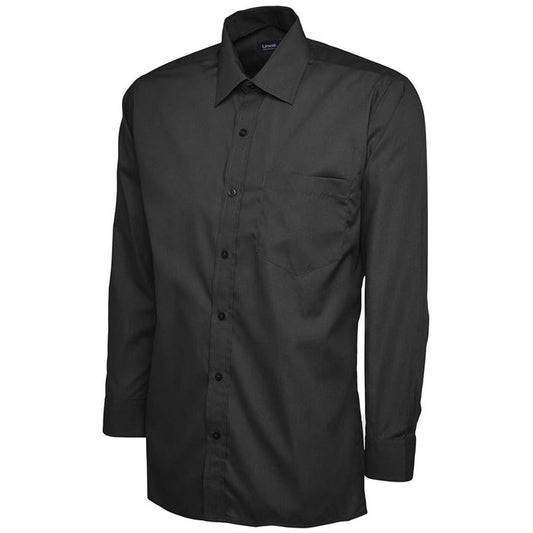 Uneek UC709 Mens Long Sleeve Poplin Shirt 120g