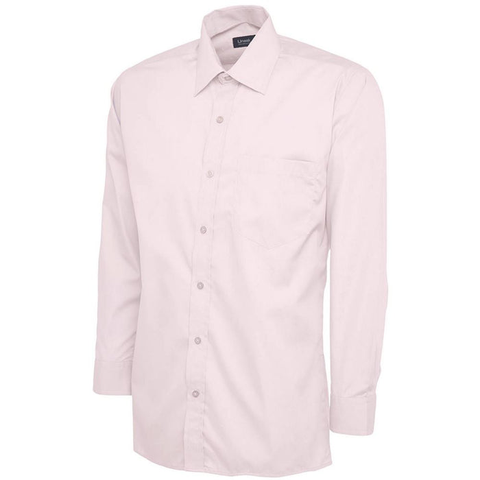 Uneek UC709 Mens Long Sleeve Poplin Shirt 120g