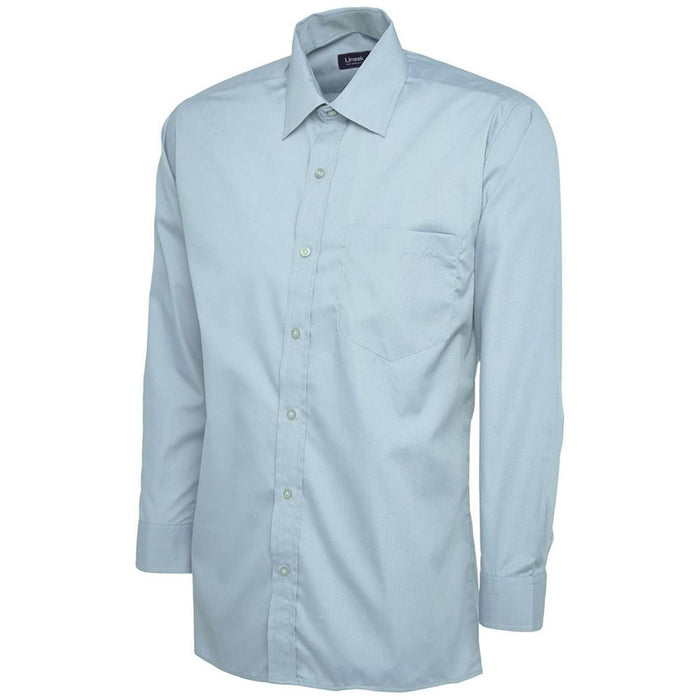 Uneek UC709 Mens Long Sleeve Poplin Shirt 120g