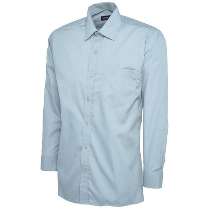 Uneek UC709 Mens Long Sleeve Poplin Shirt 120g