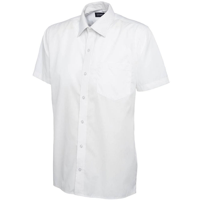 Uneek UC710 Mens Short Sleeve Poplin Shirt 120g
