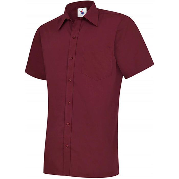 Uneek UC710 Mens Short Sleeve Poplin Shirt 120g