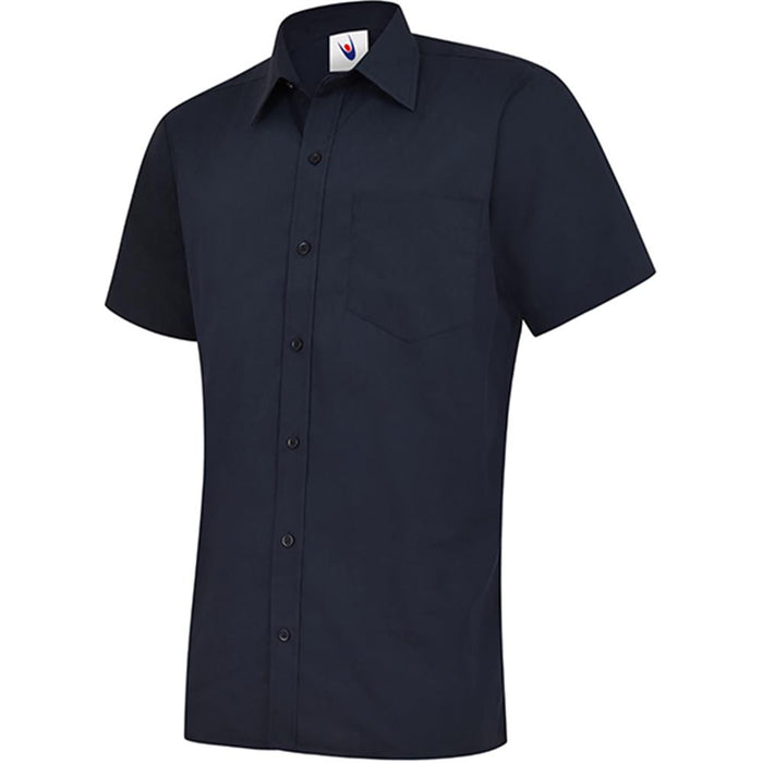 Uneek UC710 Mens Short Sleeve Poplin Shirt 120g