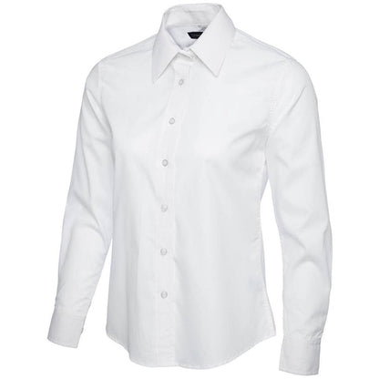 Uneek UC711 Ladies Long Sleeve Poplin Shirt 120g