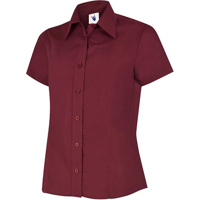 Uneek UC712 Ladies Short Sleeve Poplin Shirt 120g