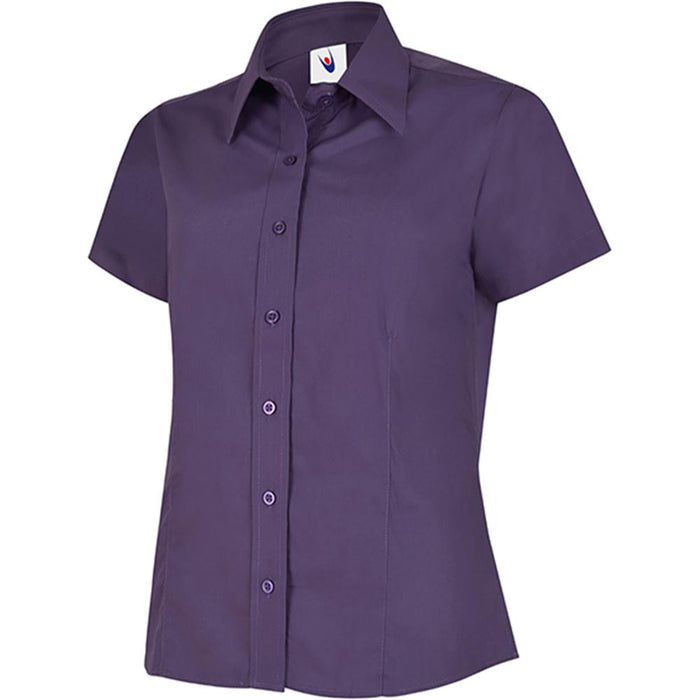 Uneek UC712 Ladies Short Sleeve Poplin Shirt 120g
