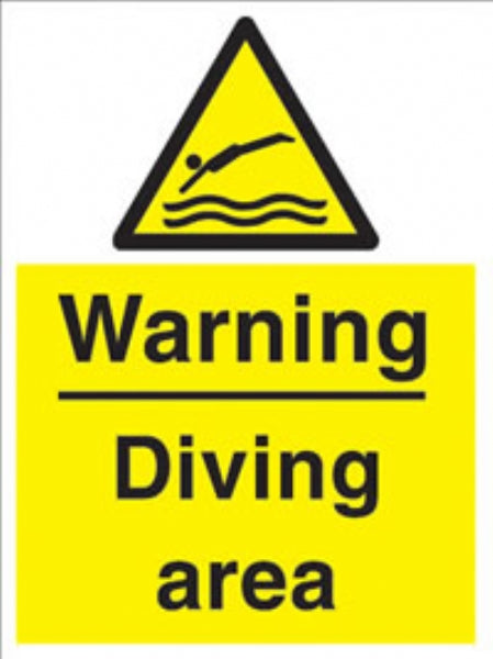 warning - diving area