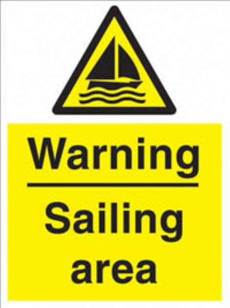 warning - sailing area