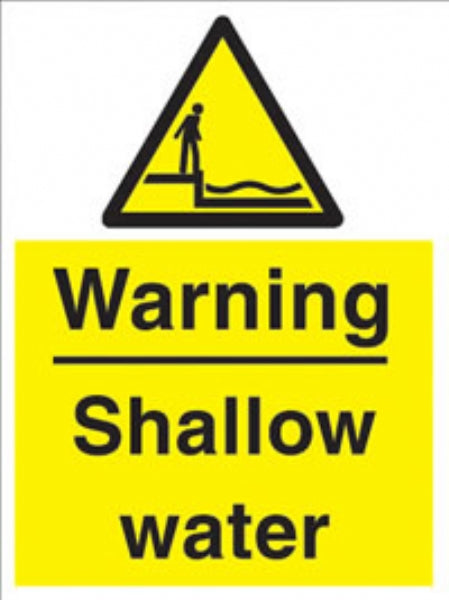 warning - shallow water