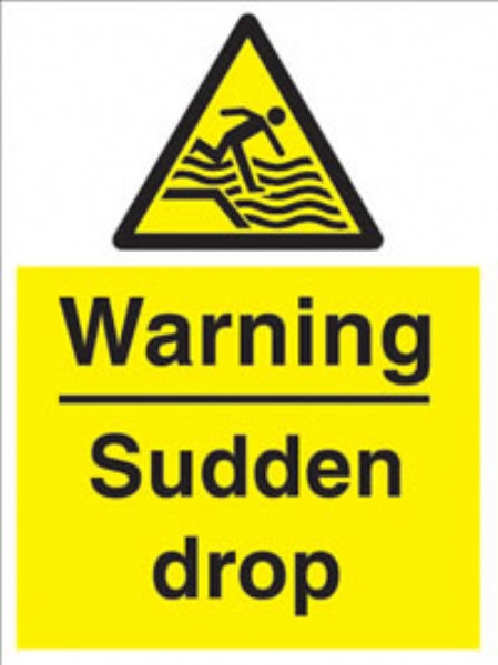 warning - sudden drop