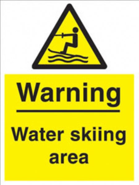 warning - water skiing area