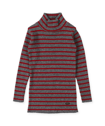 Washable Cotton Knit Turtleneck Pullover