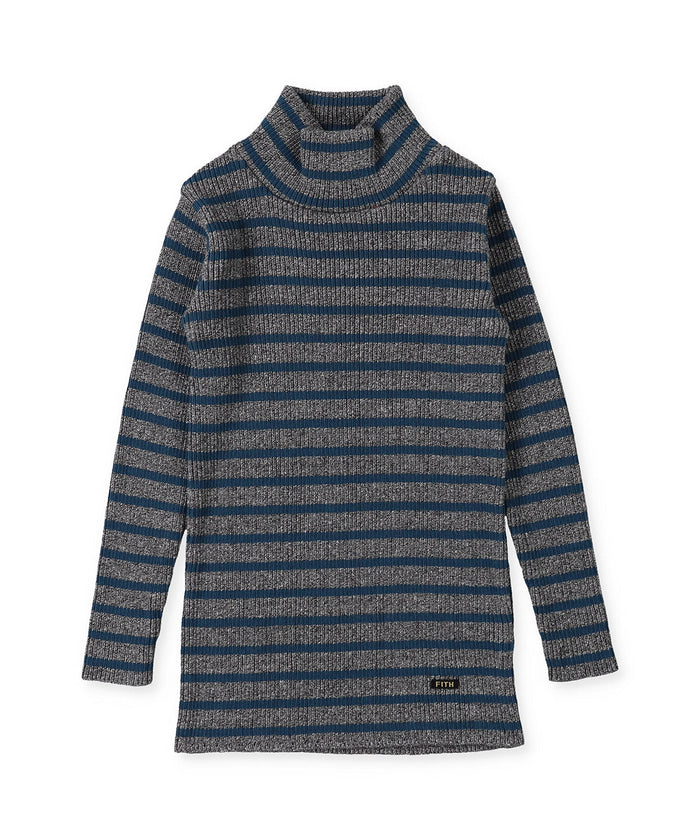 Washable Cotton Knit Turtleneck Pullover